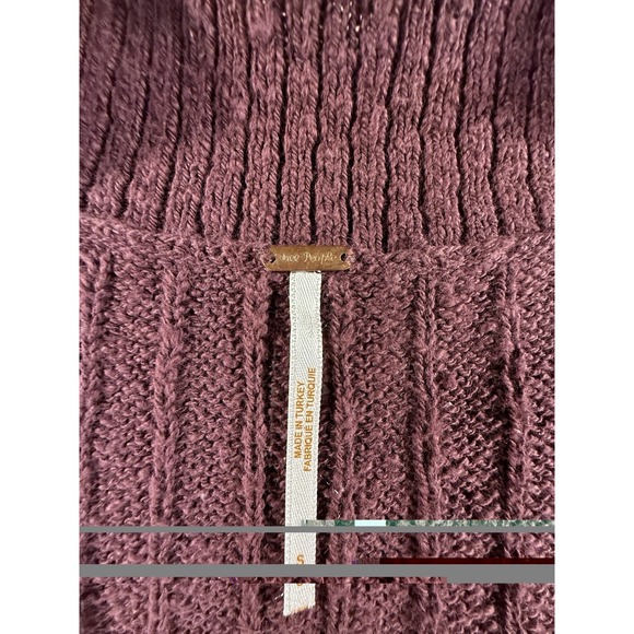Free People Beach Ocean Drive Sweater Set Combo Plum Purple Maroon Women Small - Picture 2 of 12